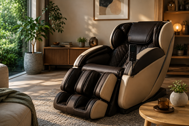 Fauteuil massant shiatsu : le petit rituel bien-être qui trouve sa place dans nos journées